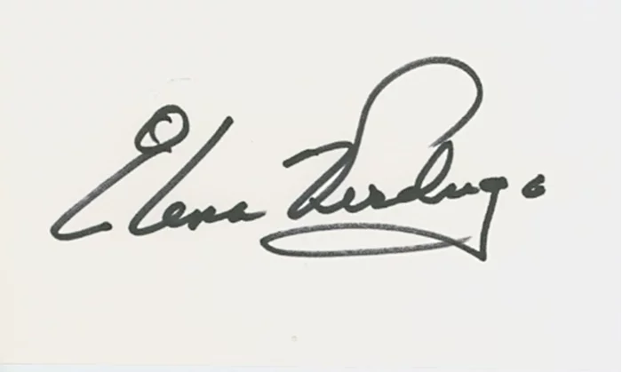Elena Verdugo autograph