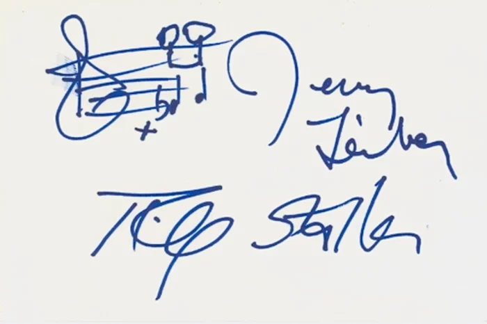 Leiber and Stoller autograph