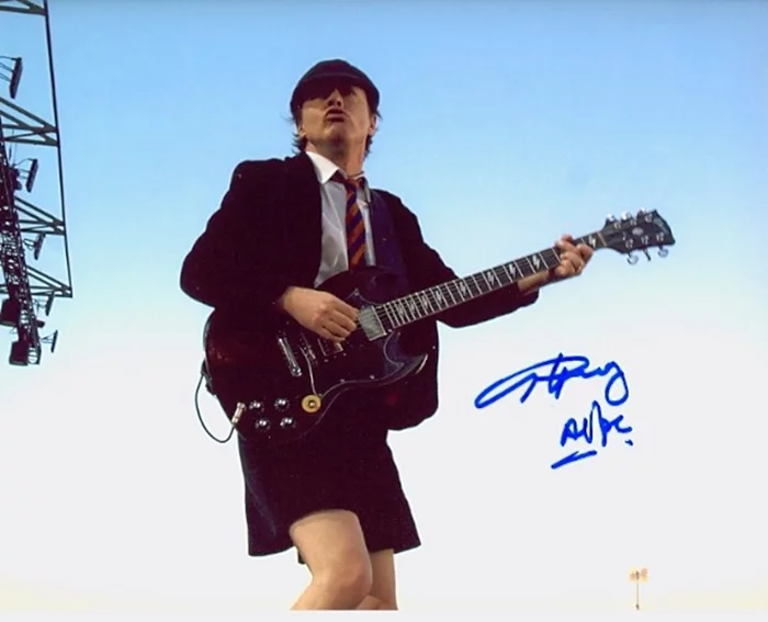 Angus Young autograph