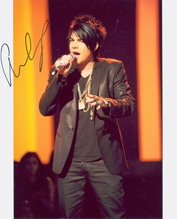 Adam Lambert autograph