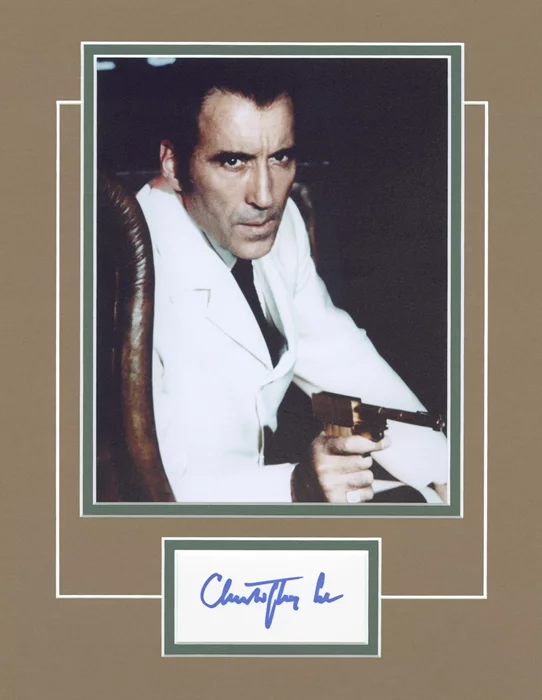 Christopher Lee autograph