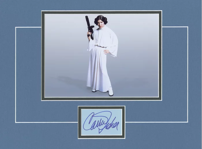 Carrie Fisher autograph