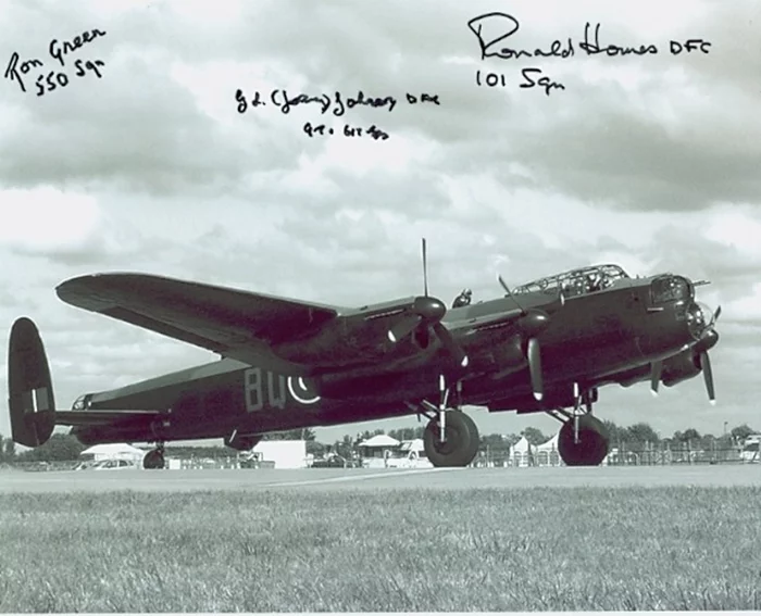 Lancaster Bomber Pilots autograph
