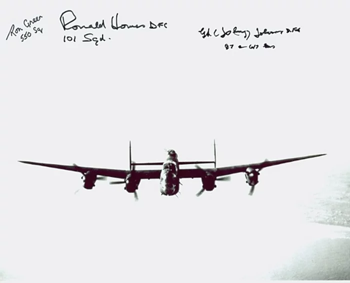 Lancaster Bomber Pilots autograph