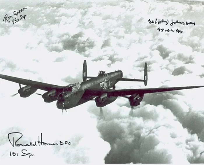 Lancaster Bomber Pilots autograph