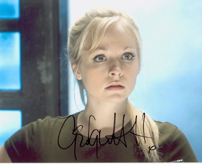 Georgia Moffett autograph