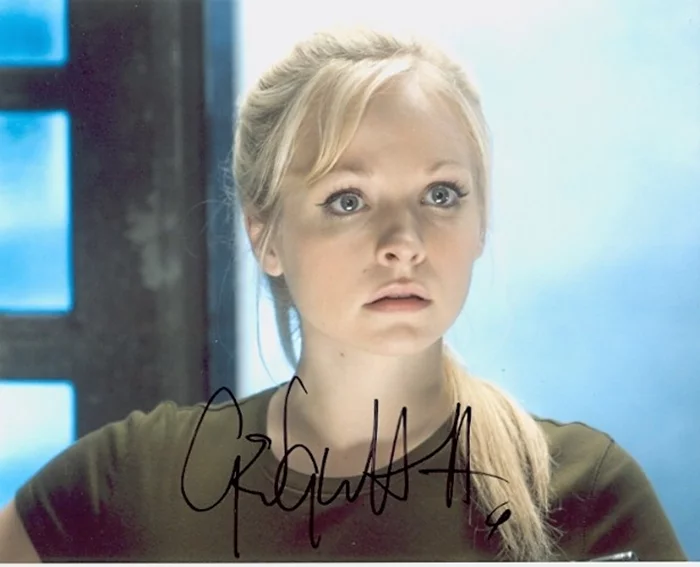 Georgia Moffett autograph