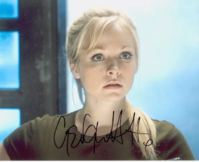 Georgia Moffett autograph