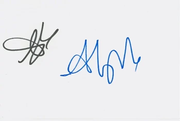 AJ and Aly Michalka autograph