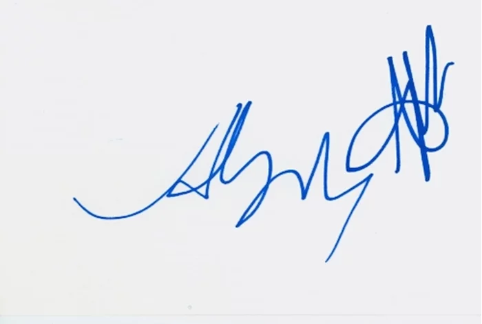 AJ and Aly Michalka autograph