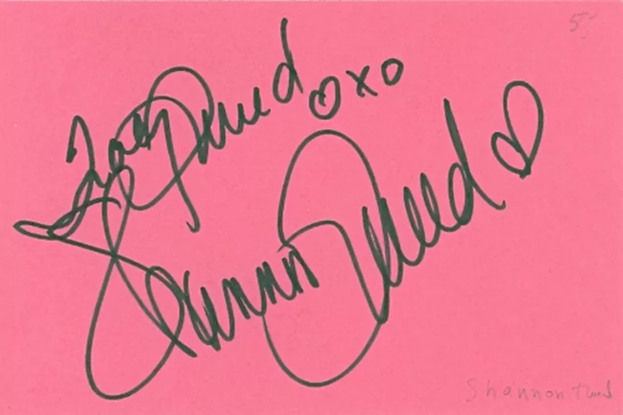 Shannon and Tracy Tweed autograph