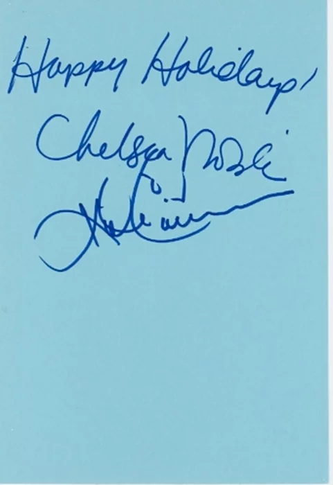 Kirk Cameron and Chelsea Noble autograph