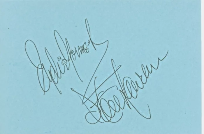 Steve Lawrence and Eydie Gorme autograph