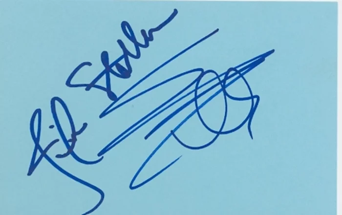 Sylvester and Jennifer Stallone autograph