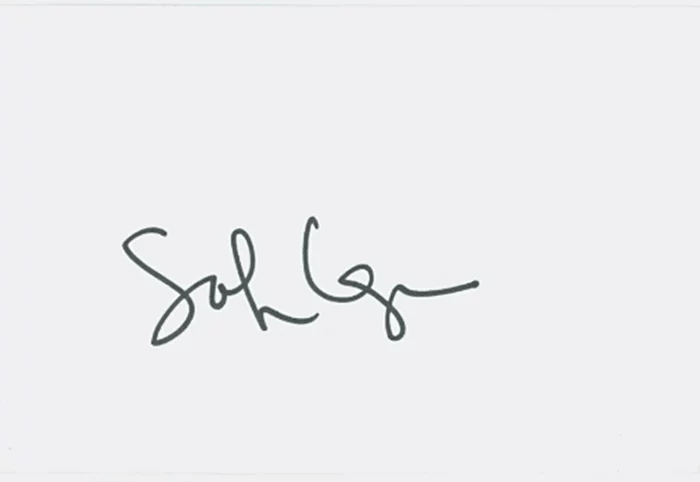 Sofia Coppola autograph