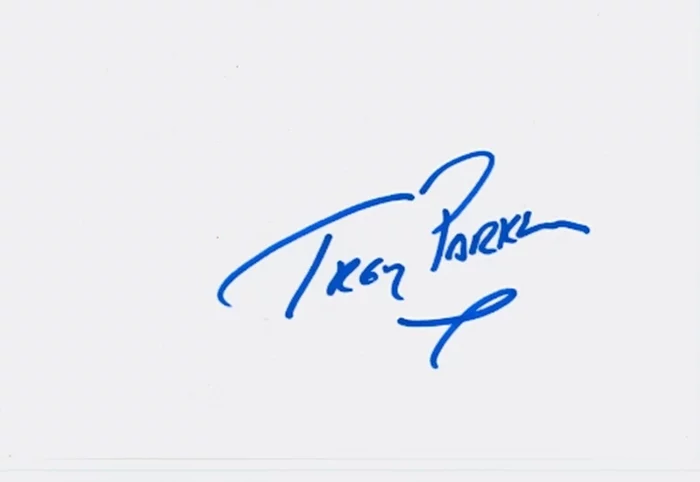 Trey Parker autograph