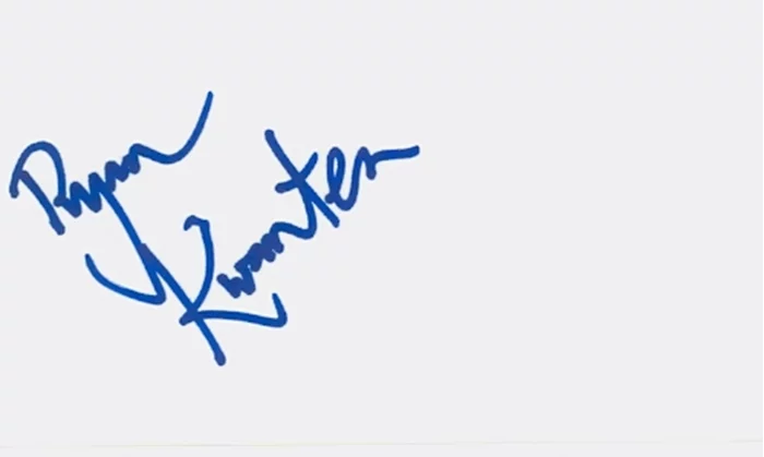 Ryan Kwanten autograph