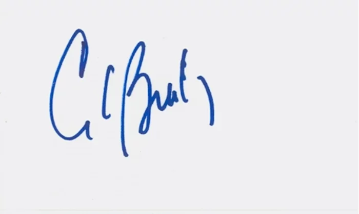Ed Bradley autograph
