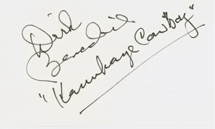 Dirk Benedict autograph