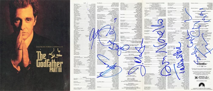 The GodFather: Part III autograph