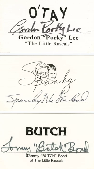 The Little Rascals autograph
