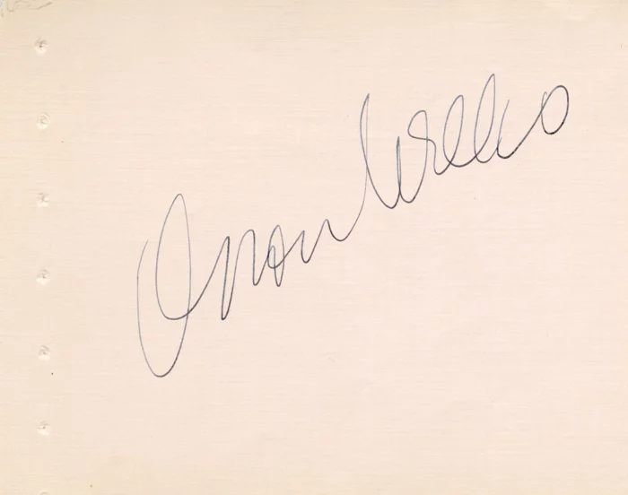Orson Welles autograph