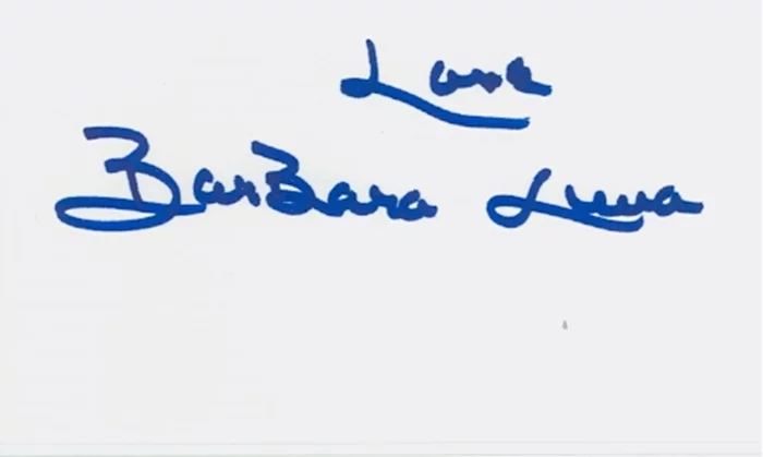 Barbara Luna autograph