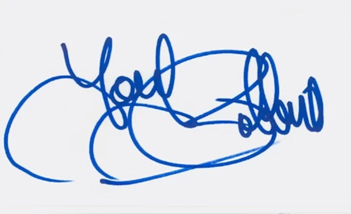 Tony Robbins autograph