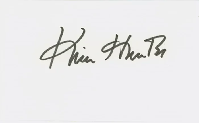 Kim Hunter autograph