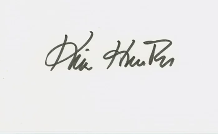 Kim Hunter autograph