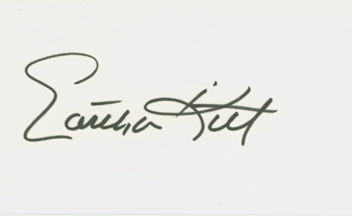 Eartha Kitt autograph