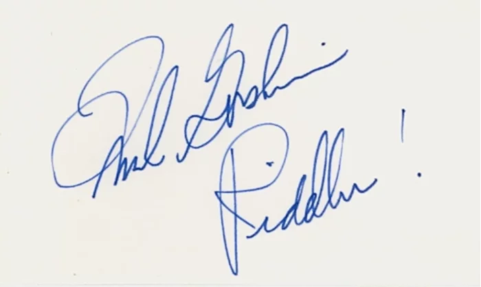 Frank Gorshin autograph