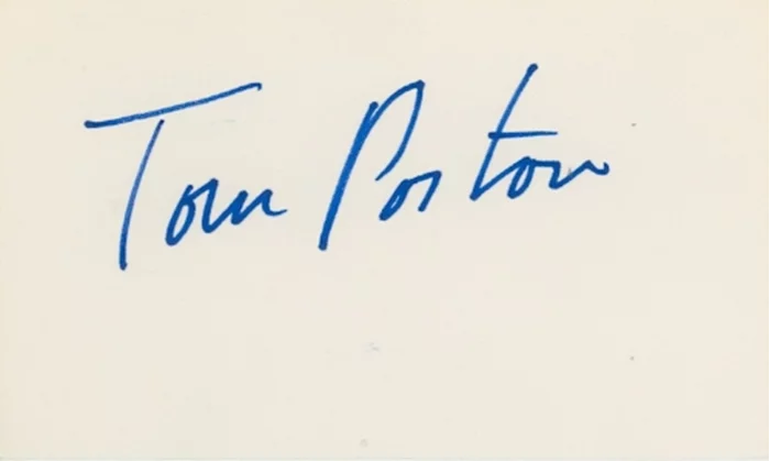Tom Poston autograph