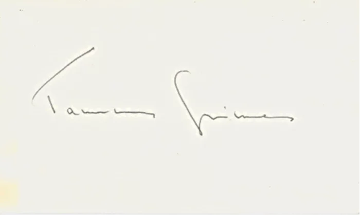 Tammy Grimes autograph