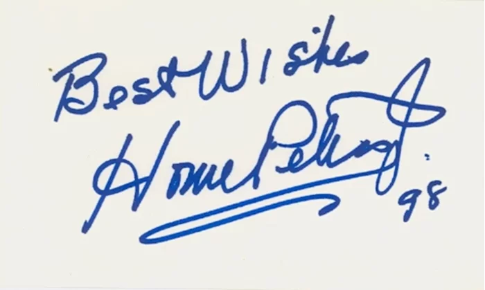 House Peters Jr. autograph