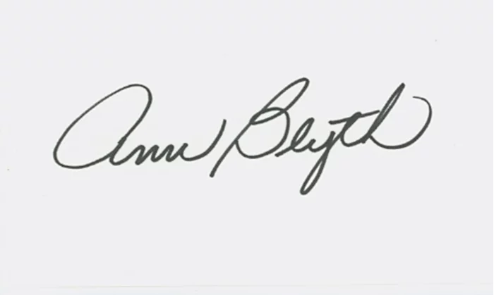 Ann Blyth autograph