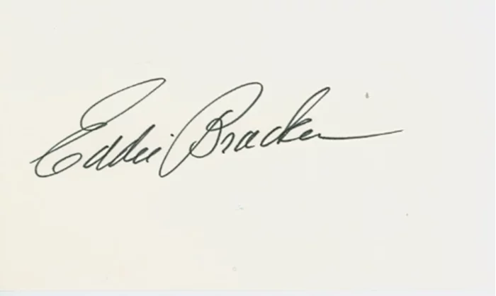 Eddie Bracken autograph