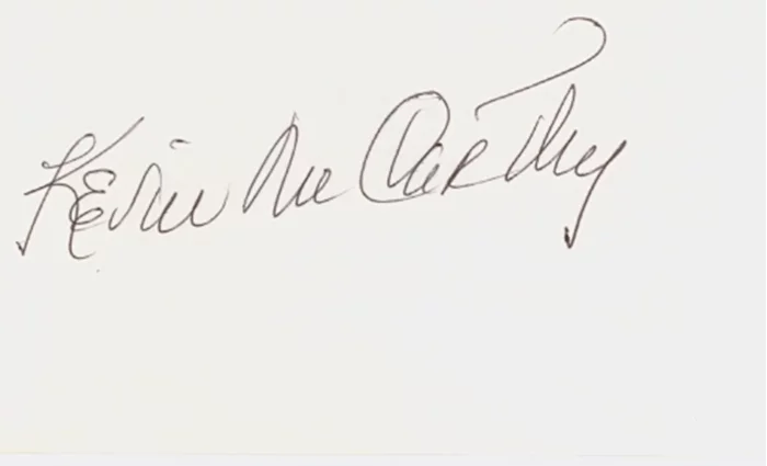 Kevin McCarthy autograph