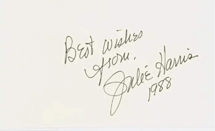 Julie Harris autograph