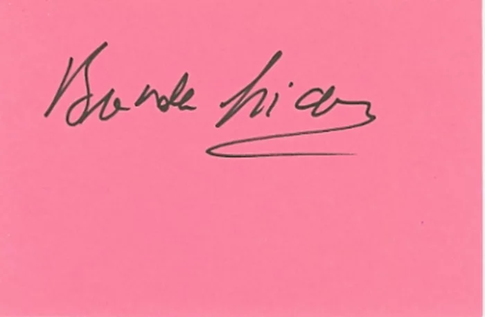 Brenda Fricker autograph