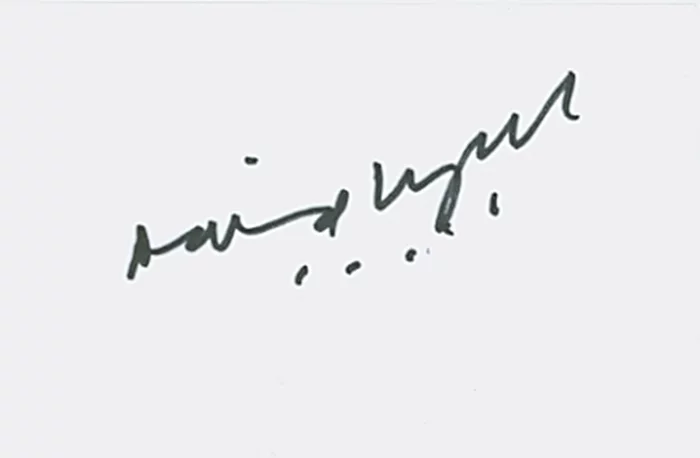 David Lynch autograph