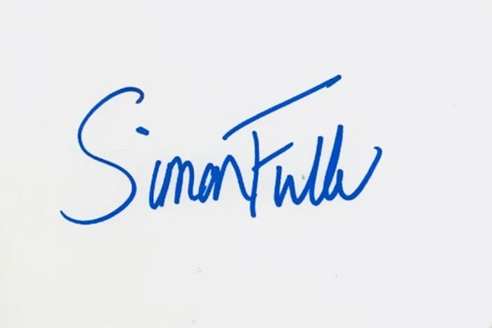 Simon Fuller autograph