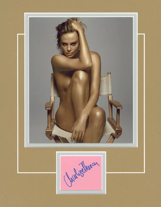 Charlize Theron autograph