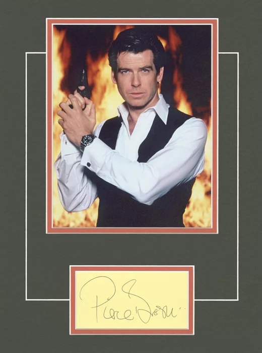 Pierce Brosnan autograph