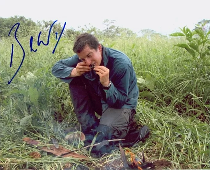 Bear Grylls autograph