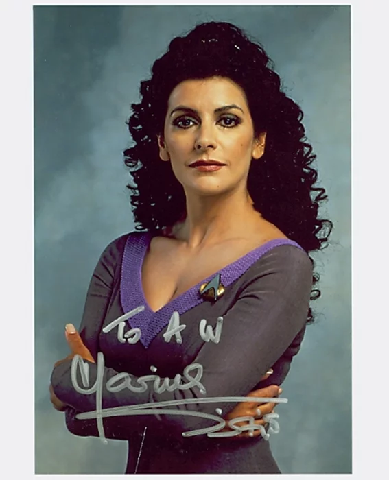 Marina Sirtis autograph