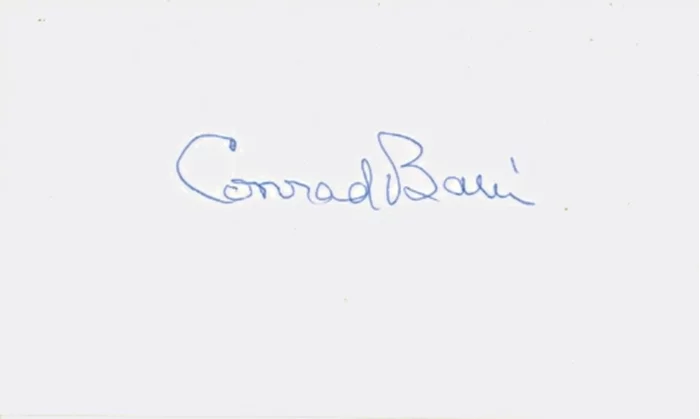 Conrad Bain autograph