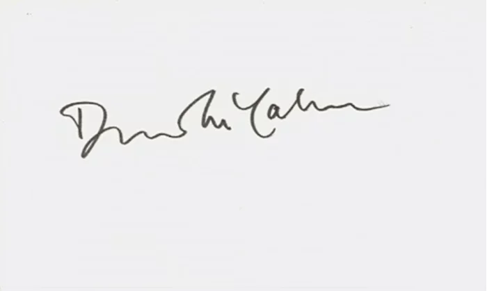 David McCallum autograph