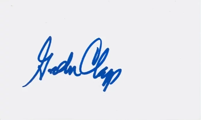 Gordon Clapp autograph