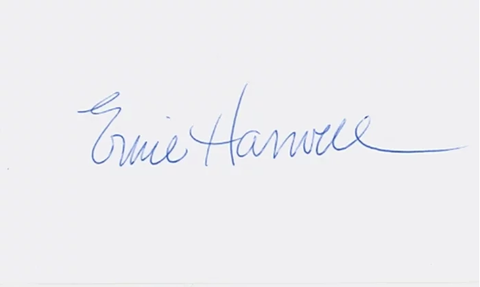 Ernie Harwell autograph